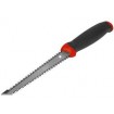 Ножовка для гипсокартона, каленый зуб, двухсторонняя, прорезиненная ручка 150 мм 15378