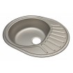 Мойка кухонная стальная 48х60 декор левая BETANOX Толщина стали-0,6 мм Глубина чаши-160 мм