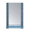 Z015PR Зеркало серебро с синим, с полочкой Размер 700*500mm