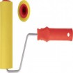 Валик прижимной для обоев резиновый желтый большой диаметр 180 мм
