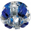 DK31 CH/WH/BL Светильник ЭРА декор "корона" G9,40W,220V, JCD хром/прозрачный/синий